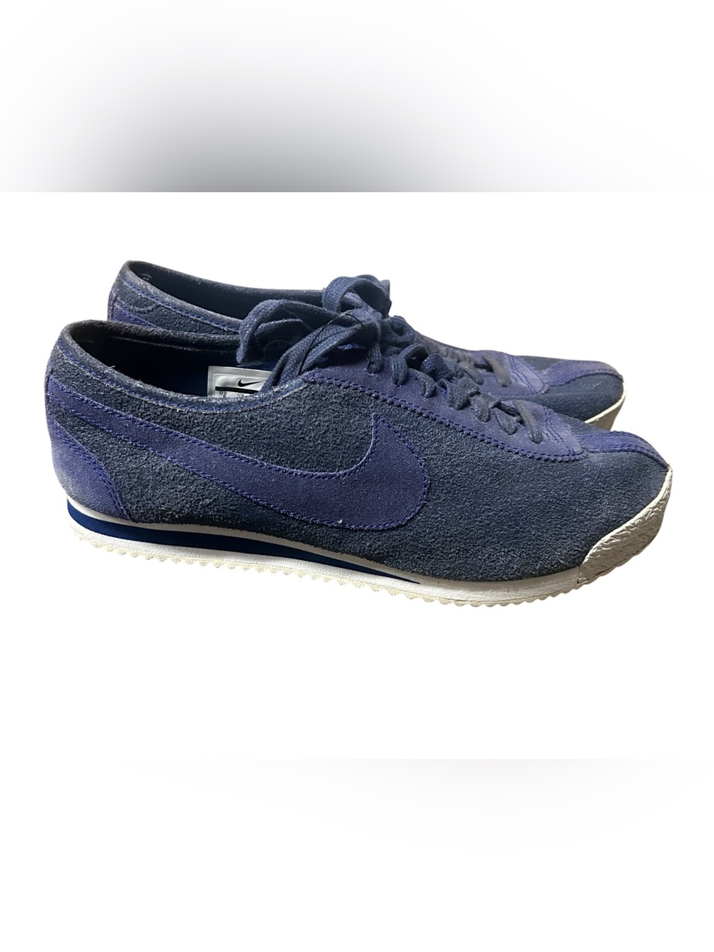 Nike Cortez 72 QS Loyal Blue sneakers featuring a dark blue suede upper size 8 - Picture 3 of 6